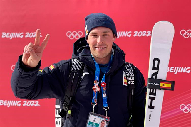 Adur Etxezarreta en el Campeonato del Mundo de Esqu&iacute;